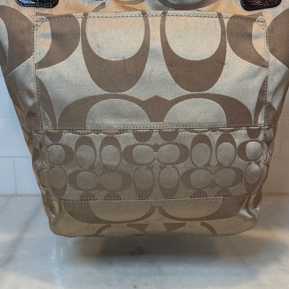 Coach Bag Purse Handbag Pocketbook Vintage Alex Signature Logo Shoulder Bag - Picture 6 of 16